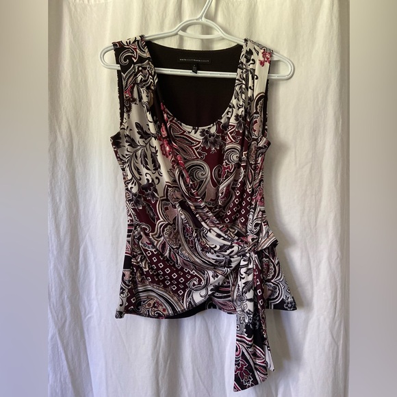 White House Black Market Front Tie Top- Size S - Picture 2 of 4